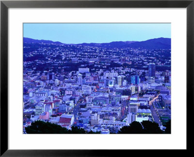 Overhead Of Wellington, Wellington, New Zealand by John Banagan Pricing Limited Edition Print image