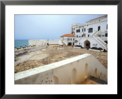Cape Coast Castle With Cannons Along The Waterfront, World Heritage Site, Cape Coast, Ghana by Alison Jones Pricing Limited Edition Print image