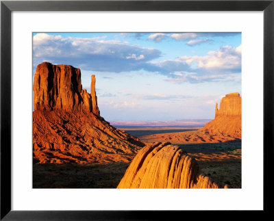 West And East Mitten Buttes, Monument Valley Navajo Tribal Park, U.S.A. by Ruth Eastham Pricing Limited Edition Print image
