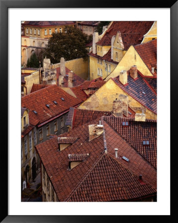 Rooftops Of Houses, Prague, Czech Republic by Rick Gerharter Pricing Limited Edition Print image