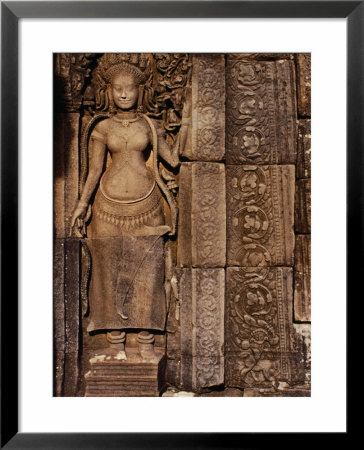 Detailed Carving At Bayon Angkor, Siem Reap, Cambodia by Glenn Beanland Pricing Limited Edition Print image