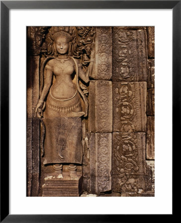 Detailed Carving At Bayon Angkor, Siem Reap, Cambodia by Glenn Beanland Pricing Limited Edition Print image