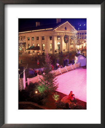 Quincy Market At Christmas, Boston, Ma by James Lemass Pricing Limited Edition Print image