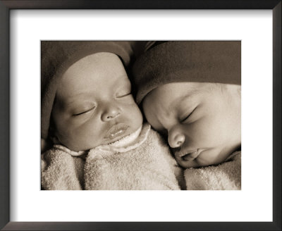 Newborn Twins Sleeping by Peter Walton Pricing Limited Edition Print image