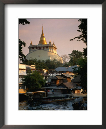 Wat Saket's Golden Mountain And Chedi, Bangkok, Thailand by John Elk Iii Pricing Limited Edition Print image