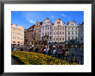 Building Facades On Southern Side Of Old Town Square (Staromestske Namesti), Prague, Czech Republic by Jonathan Smith Pricing Limited Edition Print image