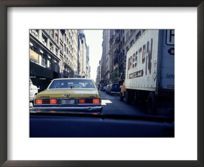 Yellow Taxi In Traffic, Nyc, Ny by Chris Minerva Pricing Limited Edition Print image