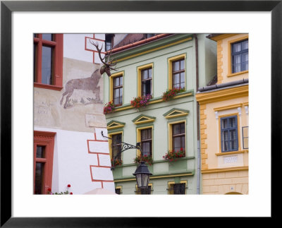 Piata Cetatii, Detail Of Houses In The Central Square, Unesco World Heritage Site, Transylvania by Gavin Hellier Pricing Limited Edition Print image