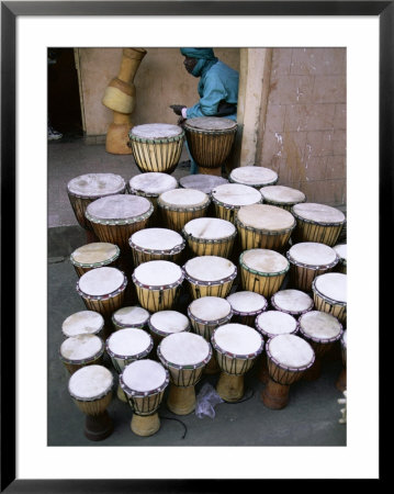 Marche Des Artisans (Artisans Market), Djembe, Bamako, Mali, Africa by Bruno Morandi Pricing Limited Edition Print image