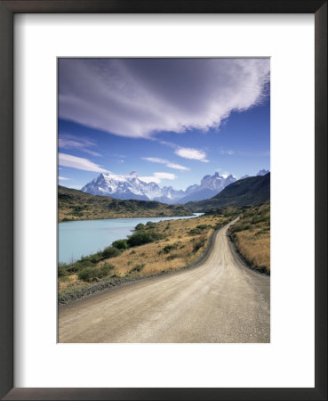 Cuernos Del Paine Rising Up Above Rio Paine, Torres Del Paine National Park, Patagonia, Chile by Gavin Hellier Pricing Limited Edition Print image