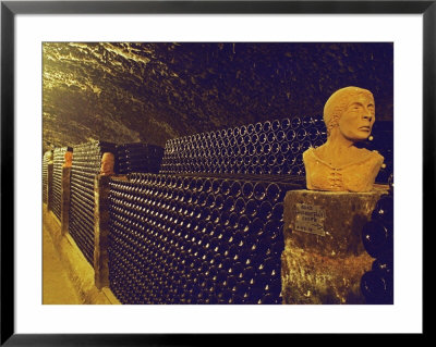 Sculptured Heads In Cellar, Thummerer Winery, Eger, Hungary by Per Karlsson Pricing Limited Edition Print image