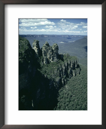 Rock Formations Of The Three Sisters From Echo Point, Blue Mountains, Australia by Julian Pottage Pricing Limited Edition Print image