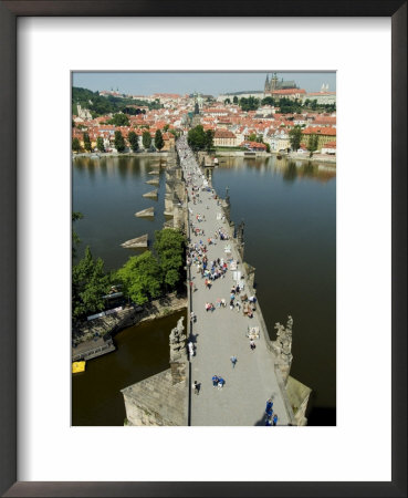 View Overlooking Charles Bridge Towards Mala Strana, Prague, Czech Republic by Ethel Davies Pricing Limited Edition Print image