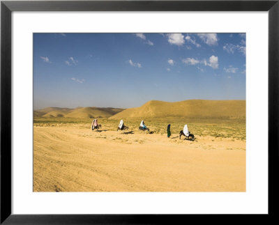 Women Ride Donkeys Along Side Of Road Between Maimana And Mazar-I-Sharif, Afghanistan by Jane Sweeney Pricing Limited Edition Print image