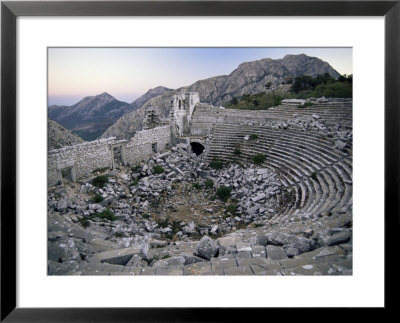 The Amphitheatre At Termessos, Anatolia, Turkey, Eurasia by S Friberg Pricing Limited Edition Print image