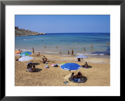 Beach At Ghajn Tuffieha Bay, Malta, Mediterranean by J Lightfoot Pricing Limited Edition Print image