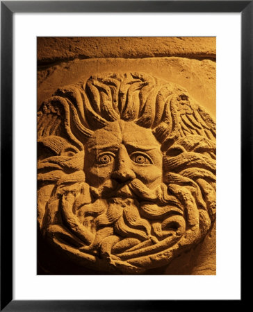 Romano-Celtic Gorgon's Head, Roman Baths, Bath, Avon, England, United Kingdom by Michael Jenner Pricing Limited Edition Print image