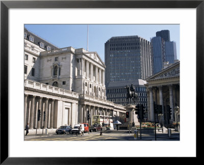 The Bank Of England And The City Of London, London, England, United Kingdom by Fraser Hall Pricing Limited Edition Print image
