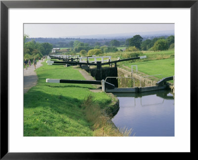 Caen Hill Locks, Kennet & Avon Canal, Near Devizes, Wiltshire, England, United Kingdom by Rob Cousins Pricing Limited Edition Print image