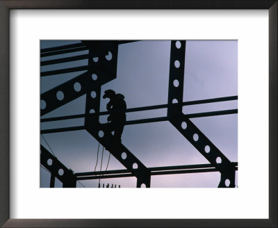 Worker On Construction Site, Canada by Rick Rudnicki Pricing Limited Edition Print image