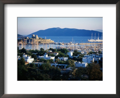 Castle Of St. Peter On Left, Bodrum, Turkey by Peter Ptschelinzew Pricing Limited Edition Print image