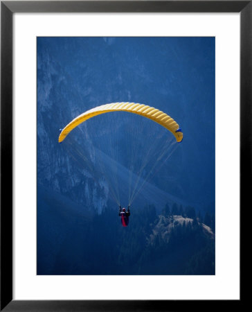 Paragliding, Rougemont, Vaud, Switzerland by Martin Moos Pricing Limited Edition Print image