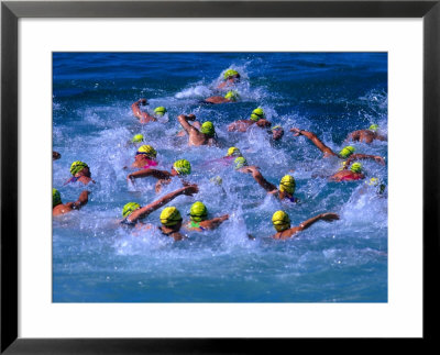 Surf Swim At Bondi Beach, Sydney, Australia by Oliver Strewe Pricing Limited Edition Print image