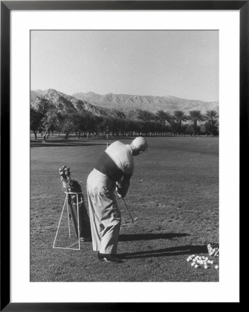 President Dwight D. Eisenhower Playing Golf by Ed Clark Pricing Limited Edition Print image