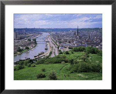 River Seine And Rouen, Seine Maritime, Haute Normandie (Normandy), France by Roy Rainford Pricing Limited Edition Print image