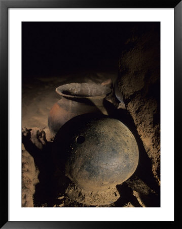 Two Of The Hundreds Of Pots Found In The Tunichil Muknal Cave by Stephen Alvarez Pricing Limited Edition Print image