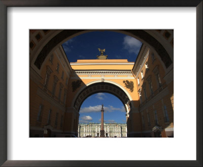Alexander Column Framed By The General Staff Arch by Richard Nowitz Pricing Limited Edition Print image