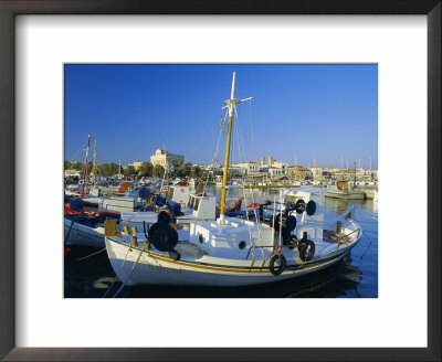 Fishing Boats In Harbour, Aegina Town, Aegina, Greece by Lee Frost Pricing Limited Edition Print image