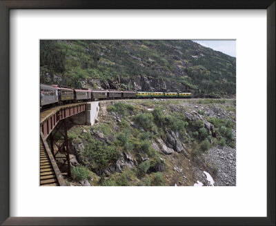 Train, White Pass Railway, Skagway, Alaska, United States Of America (Usa), North America by G Richardson Pricing Limited Edition Print image