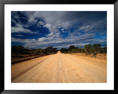 Unsealed Outback Road, Mungo National Park, New South Wales, Australia by Richard I'anson Pricing Limited Edition Print image