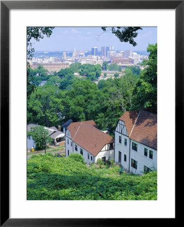 Houses Amid Trees And City Skyline In The Background, Of Birmingham, Alabama, Usa by Robert Francis Pricing Limited Edition Print image