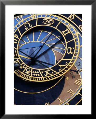 Astronomical Clock Detail In Staromestske Square, Prague, Czech Republic by Richard Nebesky Pricing Limited Edition Print image