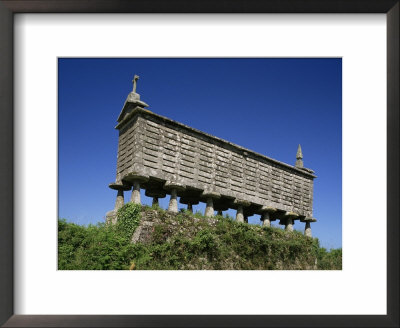 Horreo, Grain Store, Near Lugo, Galicia, Spain by Michael Busselle Pricing Limited Edition Print image