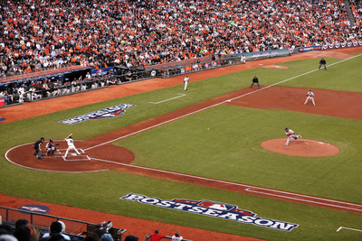 San Francisco, Ca - October 14: San Francisco Giants V Cardinals - Lance Lynn And Angel Pagan by Christian Petersen Pricing Limited Edition Print image