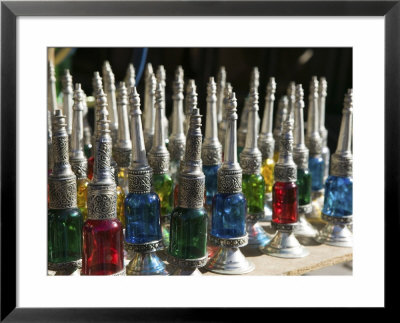 Perfume Bottles, The Souqs Of Marrakech, Marrakech, Morocco by Walter Bibikow Pricing Limited Edition Print image