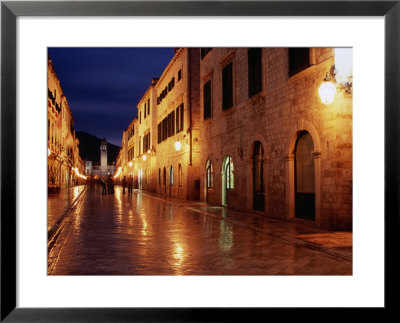 Placa At Twilight, Dubrovnik, Croatia by Richard Nebesky Pricing Limited Edition Print image