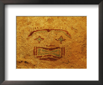 Detail Of Pictograph Or Rock Painting, The Starry-Eyed Man, Hueco Tanks State Historic Park by Dennis Flaherty Pricing Limited Edition Print image