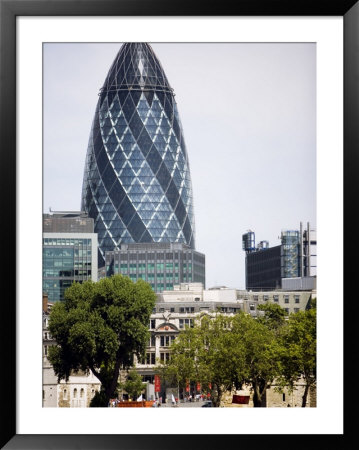 Swiss Building, Also Known As The Gherkin by Gavin Gough Pricing Limited Edition Print image