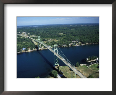 Aerial View Of The Thousand Island Bridge And The Saint Lawrence River In New York by Richard Nowitz Pricing Limited Edition Print image