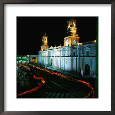 A Candlelit Procession Makes Its Way Around The Plaza De Armas, Lima, Peru by Wes Walker Pricing Limited Edition Print image