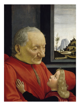 Portrait Of An Old Man And A Young Boy by Domenico Ghirlandaio Pricing Limited Edition Print image
