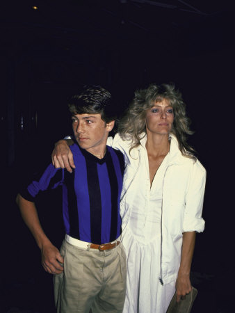 Griffin O'neal With Stepmother Actress Farrah Fawcett by Kevin Winter Pricing Limited Edition Print image