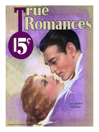 True Romances Vintage Magazine June 1933 Clark Gable Joan Crawford Mgm Painted by George Wren Pricing Limited Edition Print image