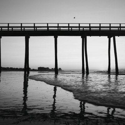 Atlantic City From The Beach At Sunrise, Atlantic City, New Jersey by Images Monsoon Pricing Limited Edition Print image