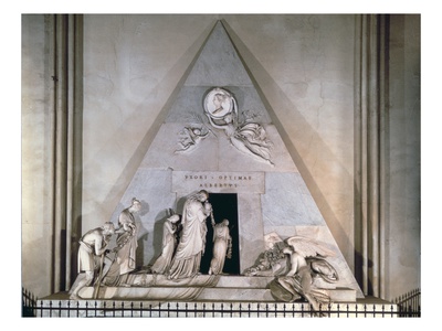 Tomb Of Archduchess Maria Christine, Favourite Daughter Of Empress Maria Theresa Of Austria by Antonio Canova Pricing Limited Edition Print image