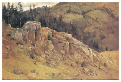 Study Near Bernau In The Black Forest by Eugen Bracht Pricing Limited Edition Print image